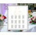 Wedding Gold Seating Charts,Wedding Seating Plan,Gold Wedding seating chart,(025w)